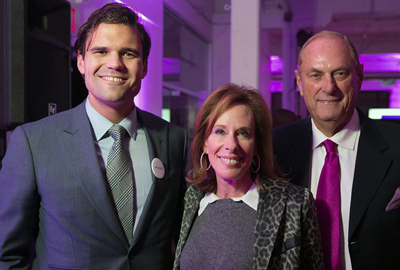 Alex Tapscott, Sandi and Jim Treliving at the Breakthrough Challenge