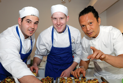 Chef Susur Lee and staff