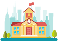 Illustration of a school.