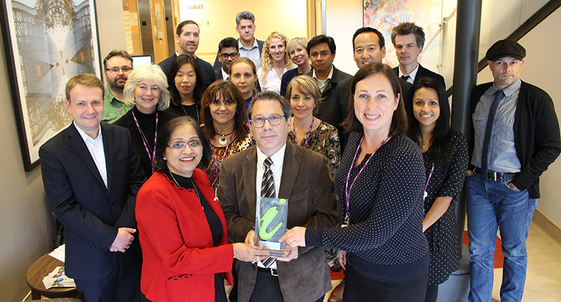 The team at I-CARE — CAMH’s clinical information system — was recognized for innovation and leadership by I-Canada, a pan-Canadian movement dedicated to
creating intelligent communities.