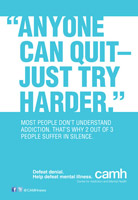 Anyone can quit. Just try harder
