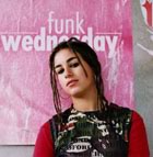 Teenage girl by funky Wednesday poster 