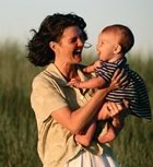 Happy mother & baby