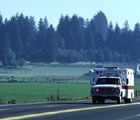 Ambulance on a Rural Road