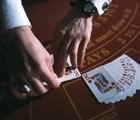 cards on a casino table