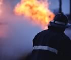 Fireman at a fire