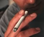 Man smoking cigarette