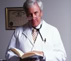 Doctor with book