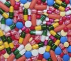 Multicoloured pills