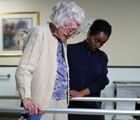 Older woman at physiotherapy