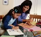 Mother daughter colouring