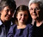 mother daughter and grandmother