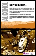 Alcohol drinking and driving poster 