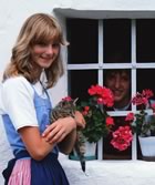 Flowers friends by window