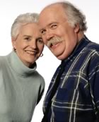 Happy older couple