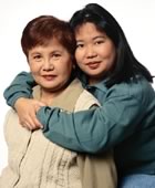 Mother and teenage daughter