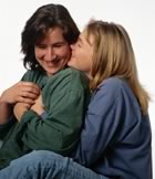 Happy young lesbian couple