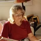 Woman reading at home