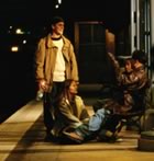 Youths waiting for a train